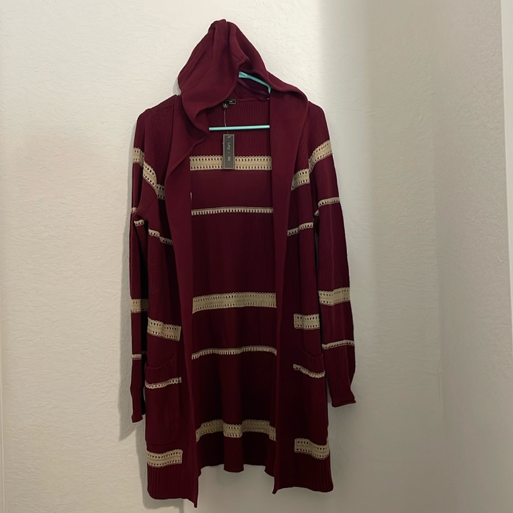 Lety & Me size medium striped cardigan